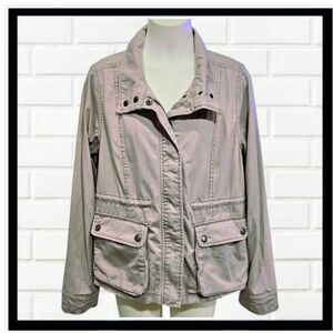 AEROPOSTALE Women's Cargo Jacket, Dusty Mauve, 100% Cotton, Large NWT